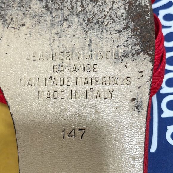 Red Pappagallo Vintage Vibe Sandals Size 5 - Picture 7 of 16